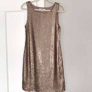 BB DAKOTA Penley Gold Sequin Mini Dress | XS
